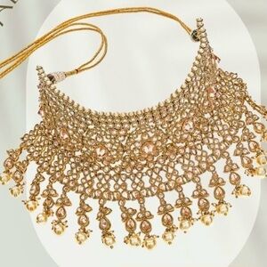 NWT Indian Kundan Choker Necklace